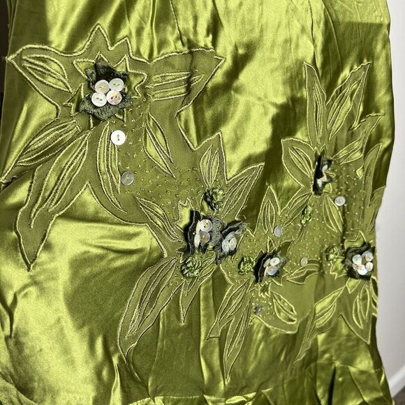 Vintage Sue Wong Nocturne Silk Dress Womens Size 2 Fairy 90s Y2K Asymmetric Hem - Picture 10 of 17